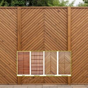 Wood Fencing Panel